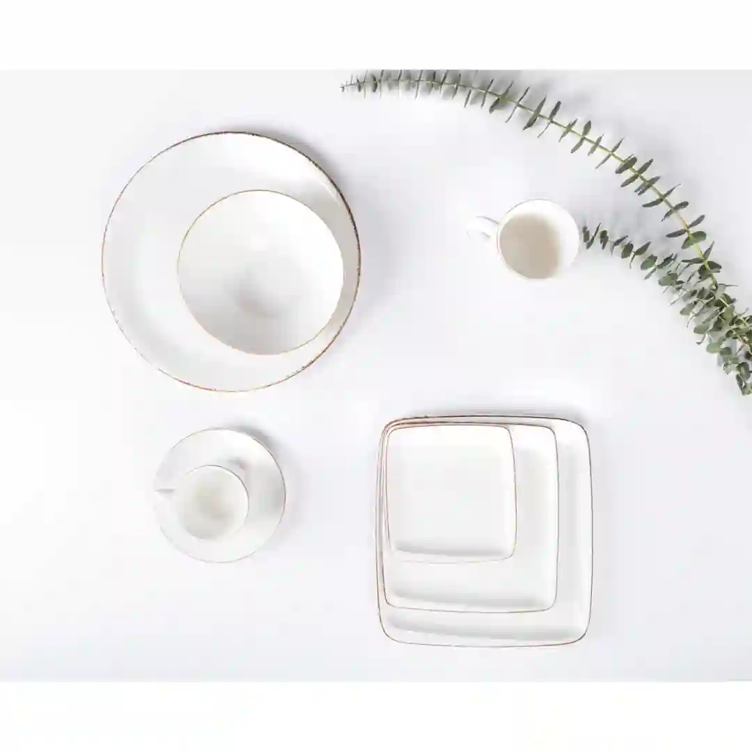 Skål m/brun kant Retro