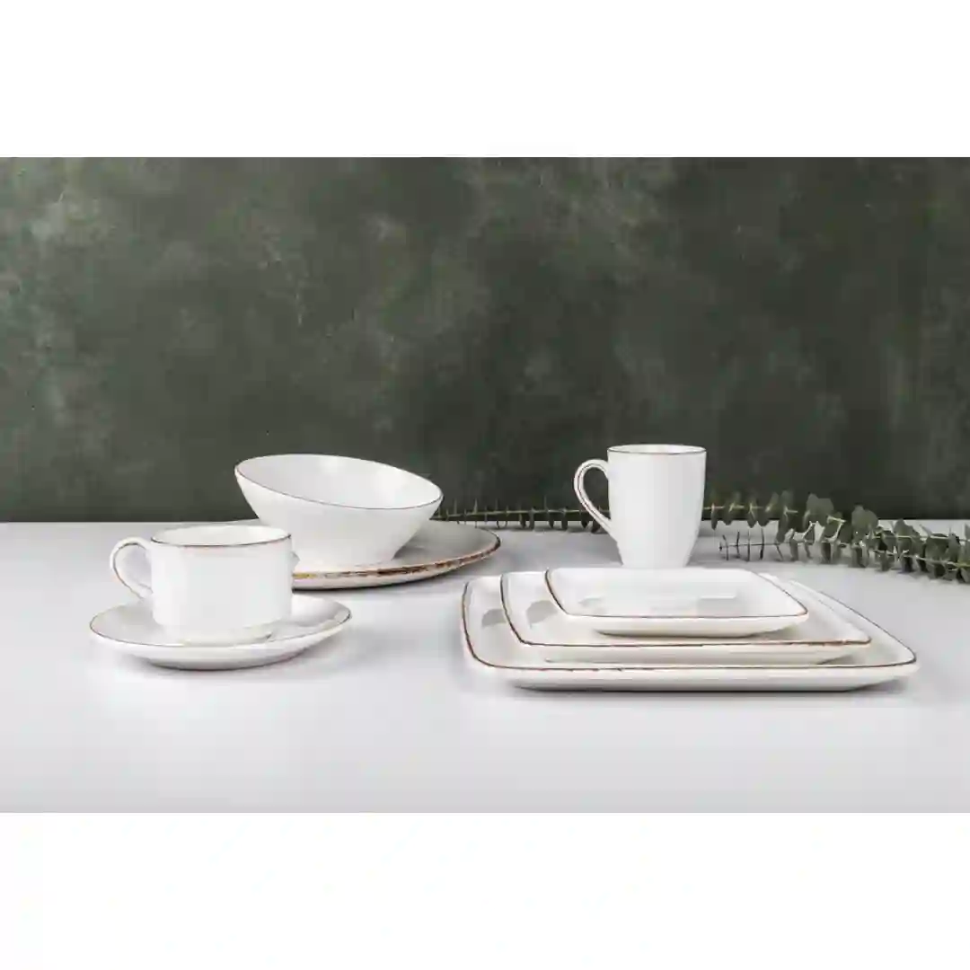 Skål m/brun kant Retro