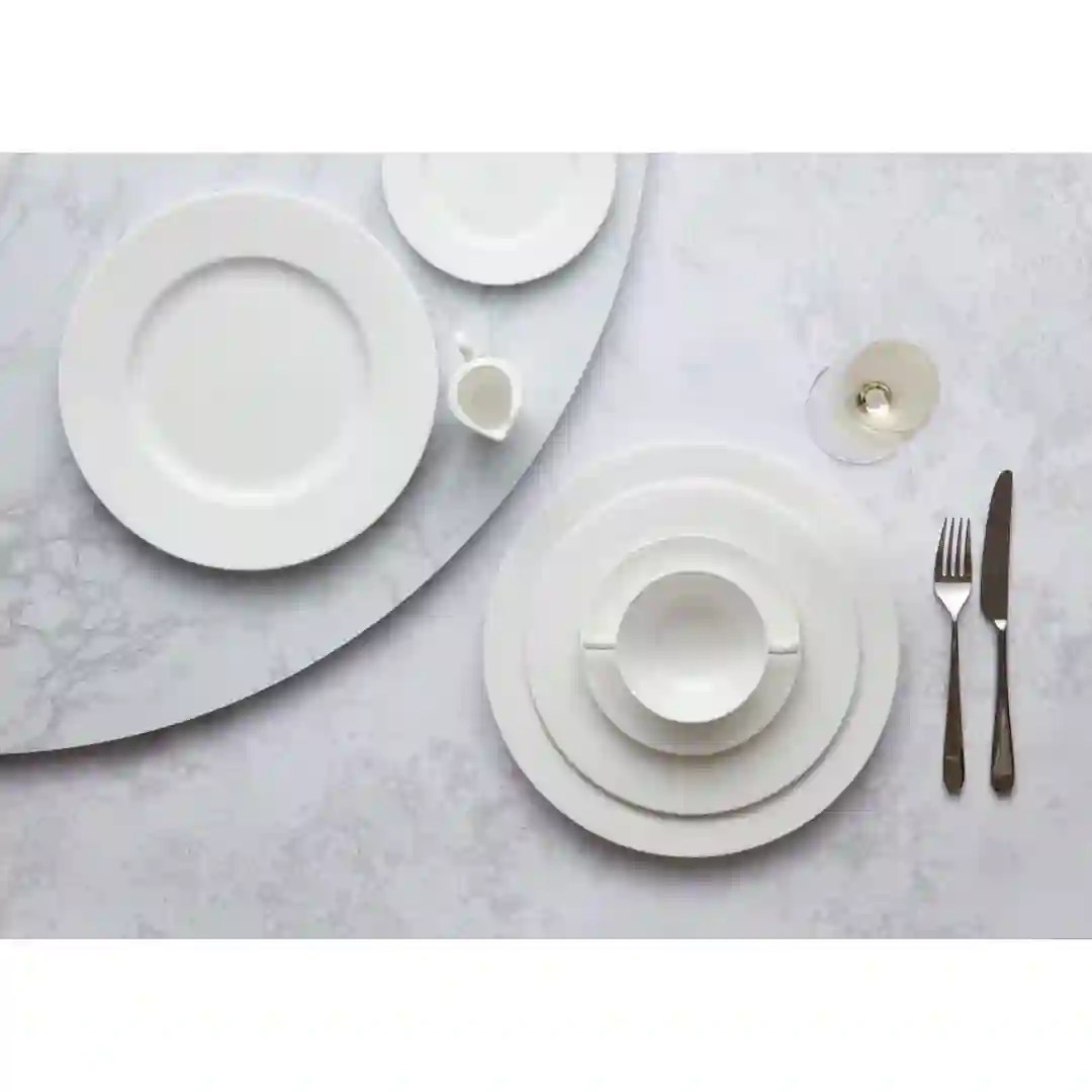 Tallerken Flad Classic White