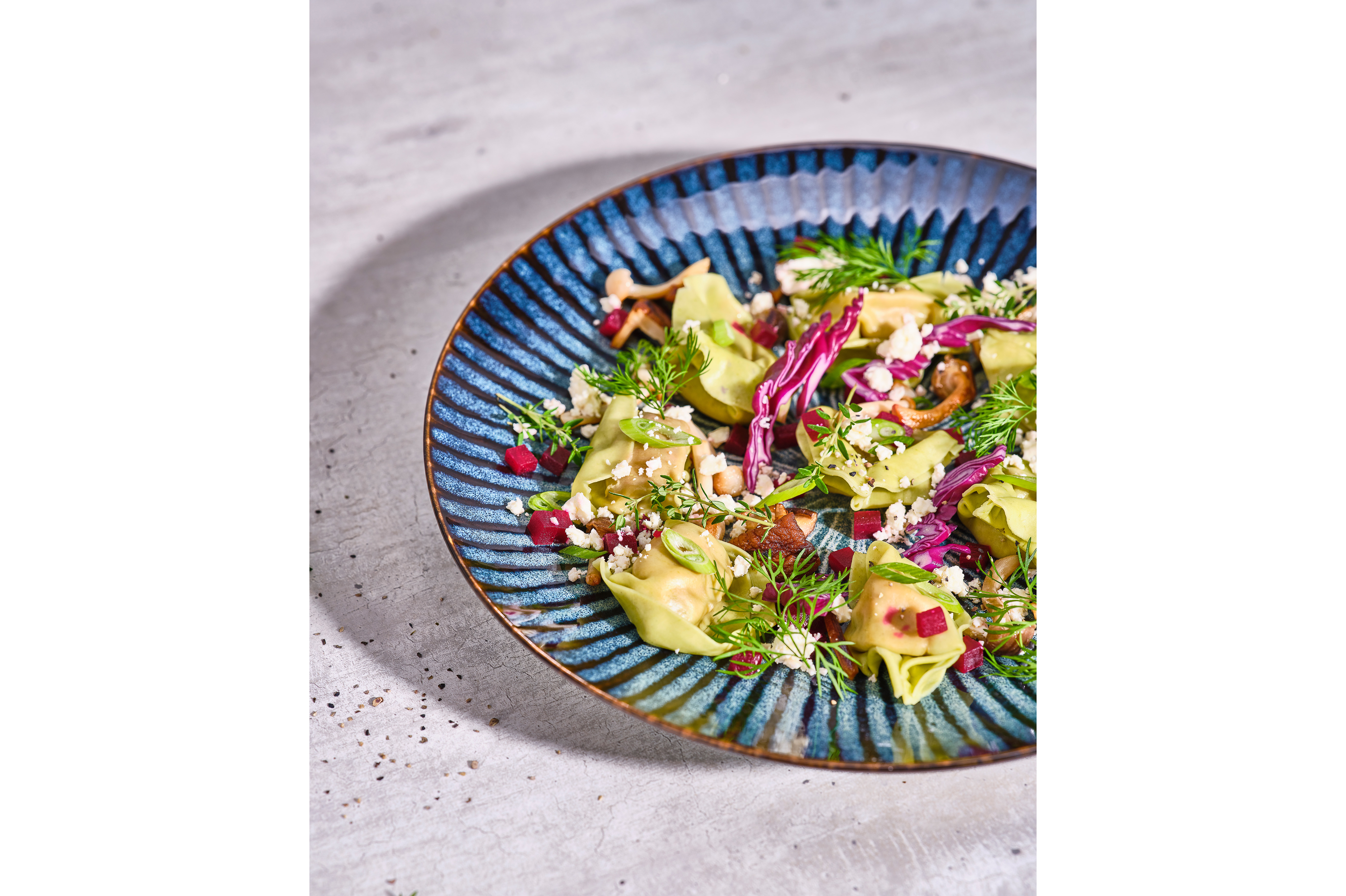 Tallerken Flad Atlantis Stripe