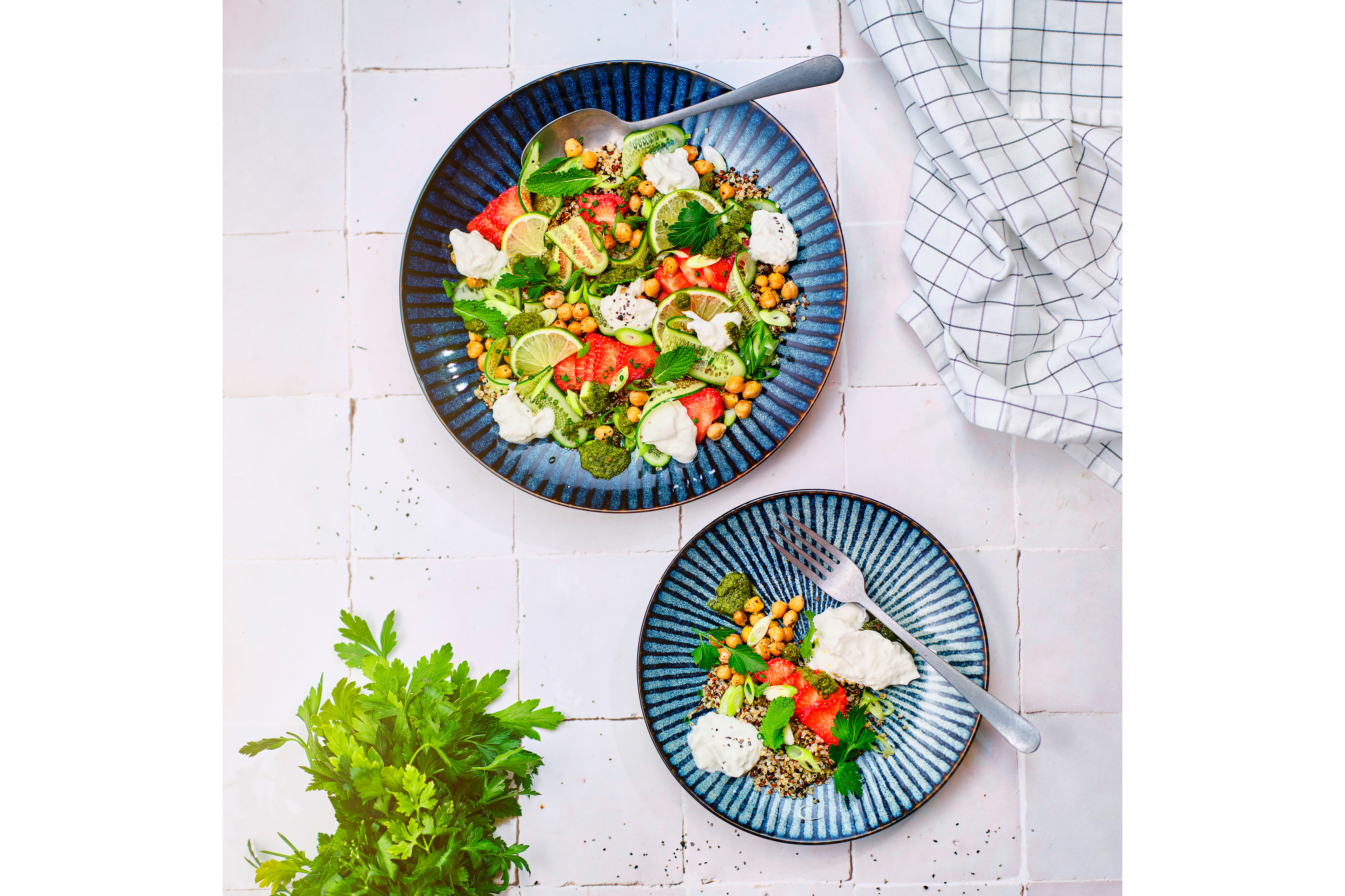 Tallerken Flad Atlantis Stripe