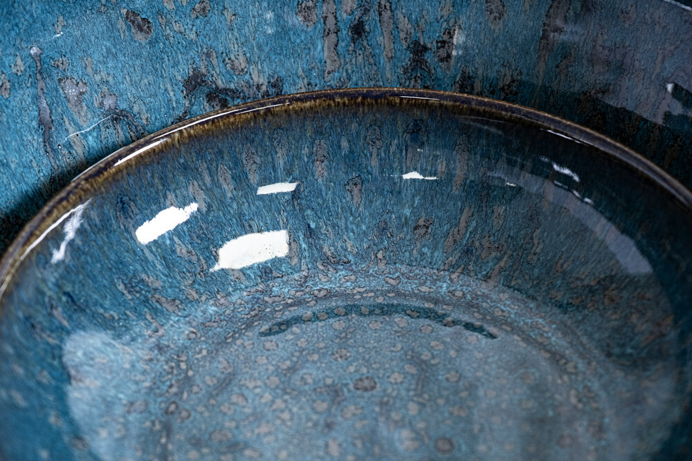 Tallerken Halvdyb Blue