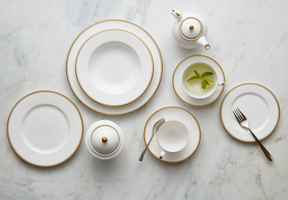 Tallerken Dyb Burnished Gold