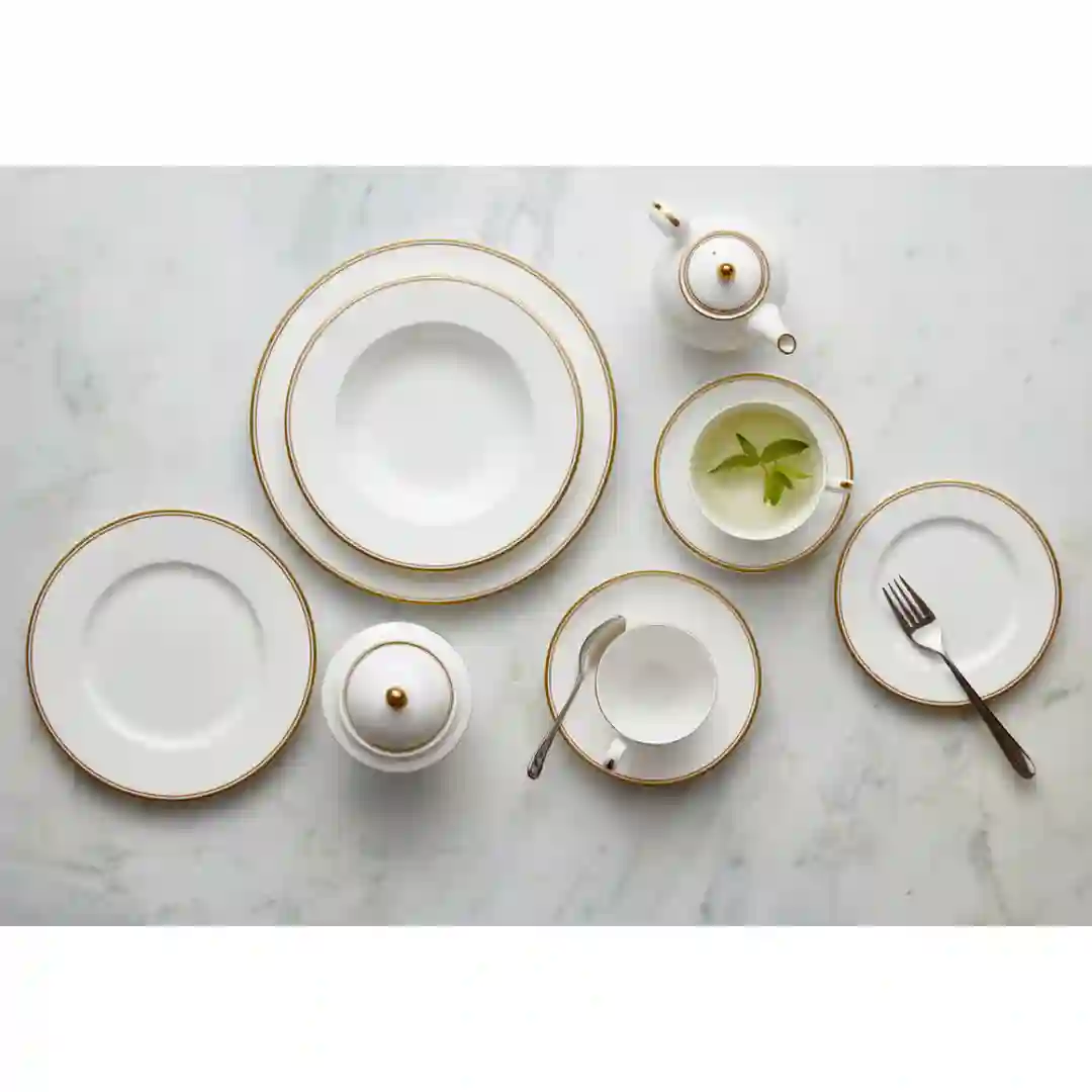 Tallerken Dyb Burnished Gold