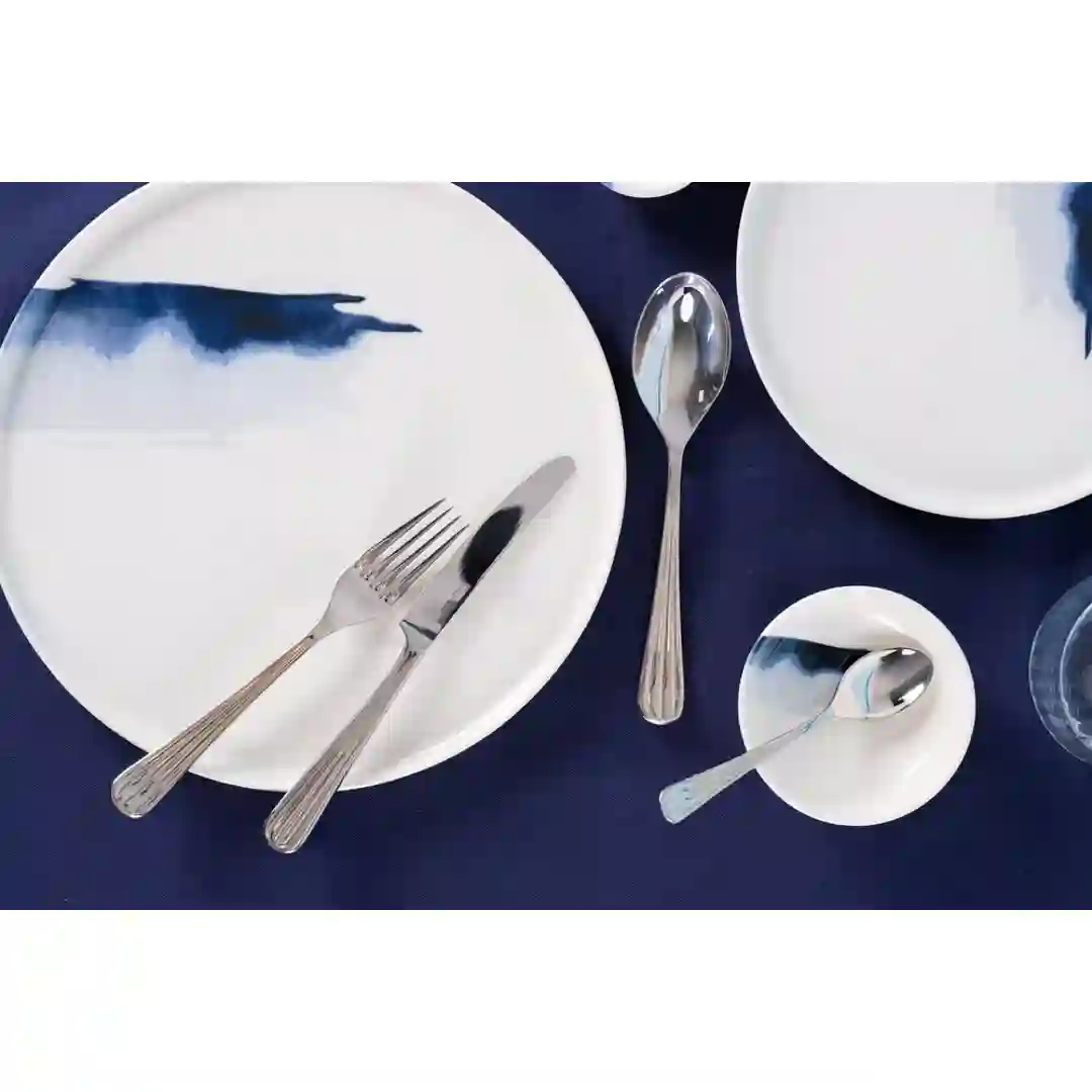 Tallerken Flad Blue Wave