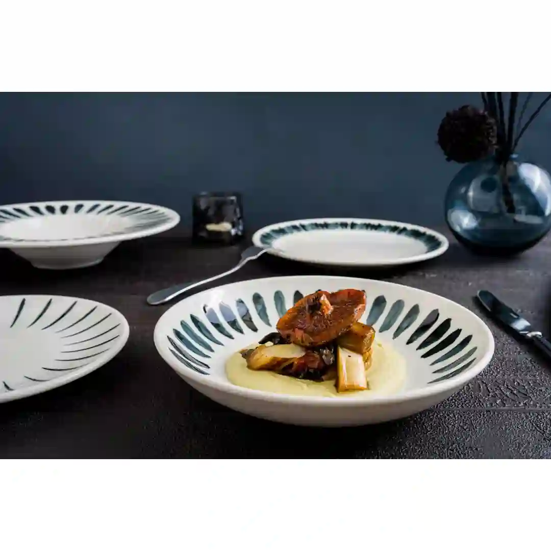 Tallerken Dyb Lavis Black