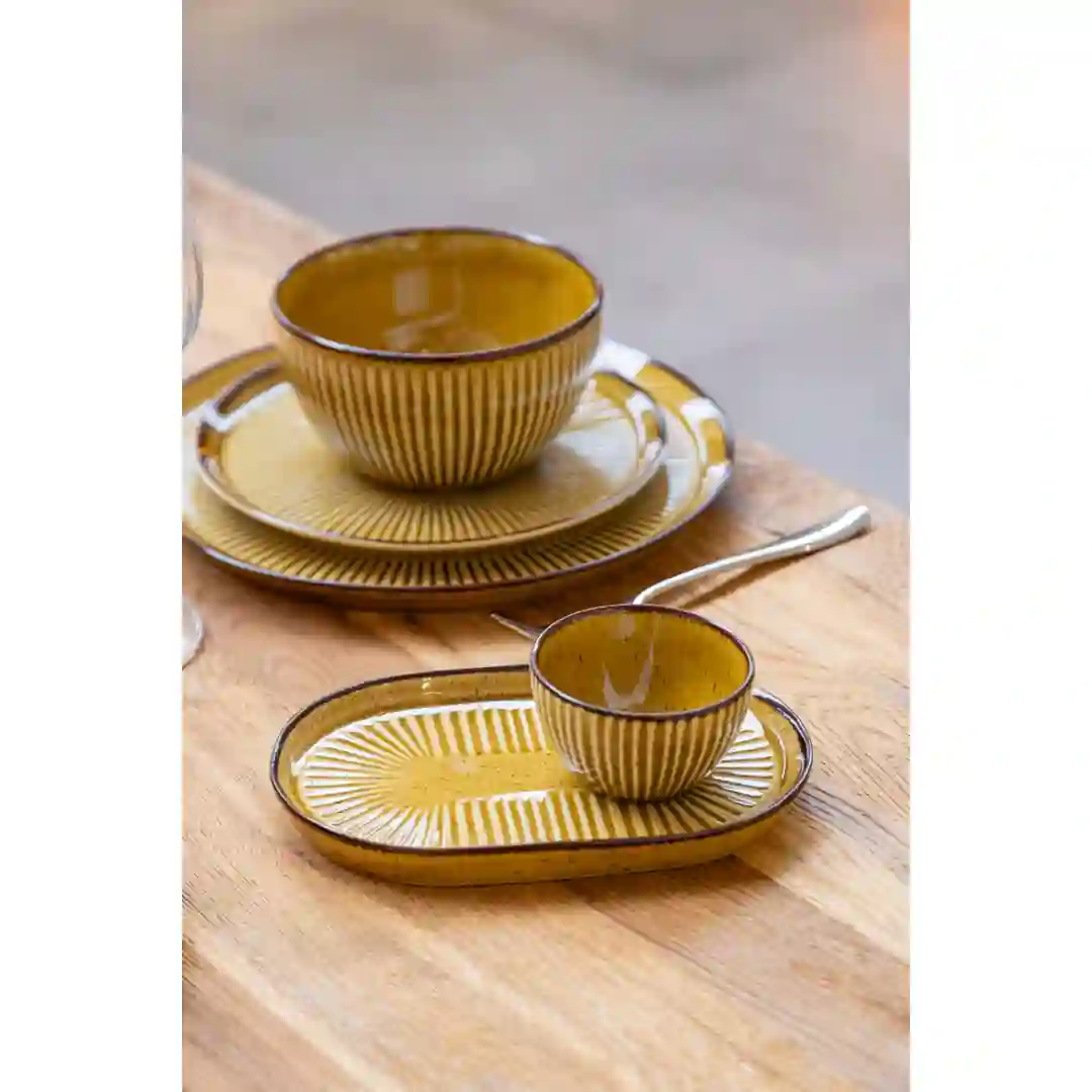 Tallerken Dyb Solas Mustard
