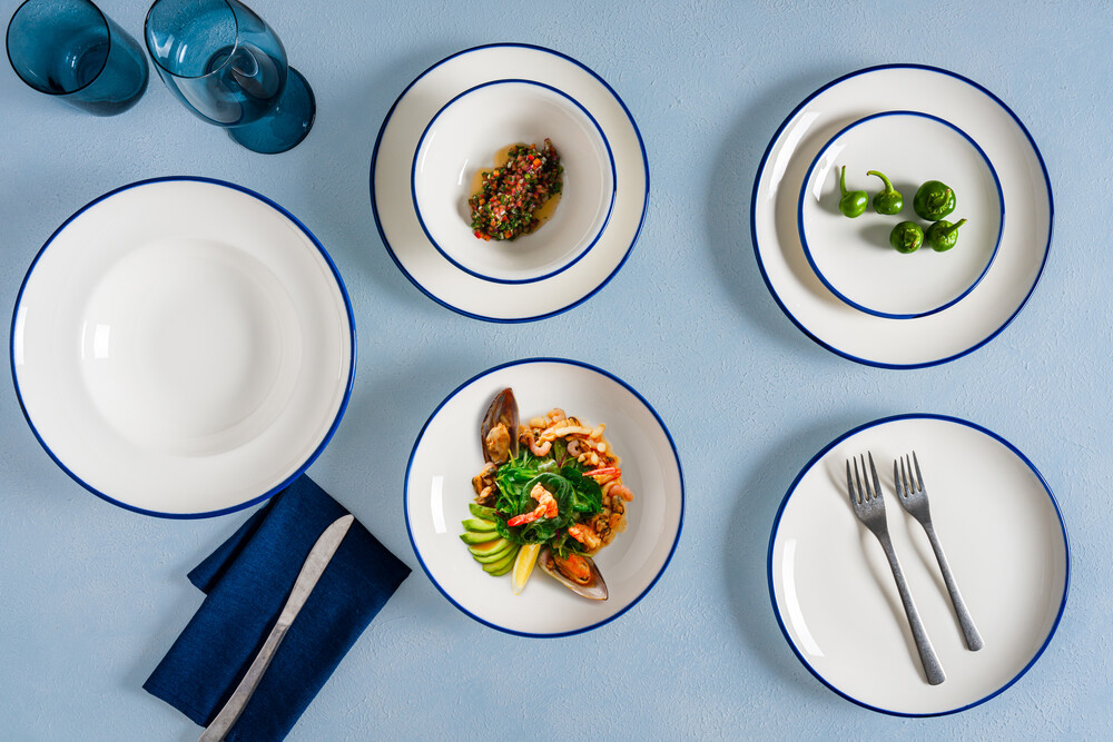 Tallerken Linea Blue
