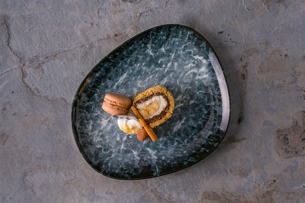 Tallerken Flad Sepia