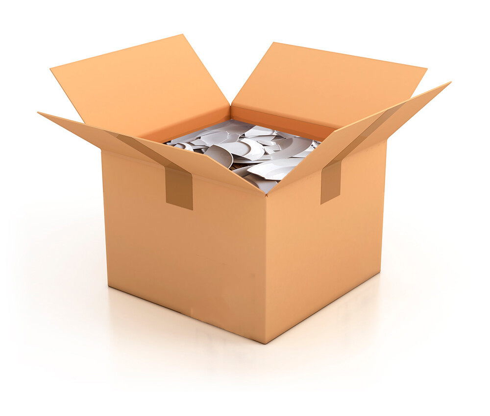 Afhentning af knust porcelæn