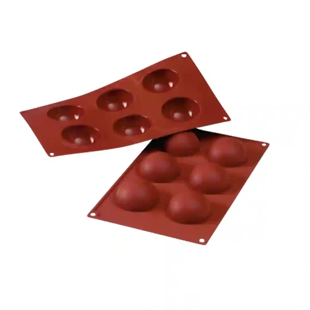 Silikoneform Halvrund