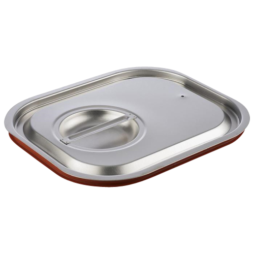 Låg 1/2 GN m/silikonekant