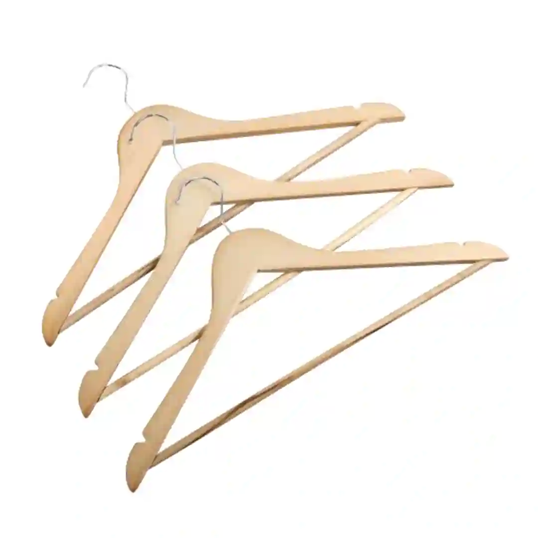 Tøjbøjle m/pind i lak