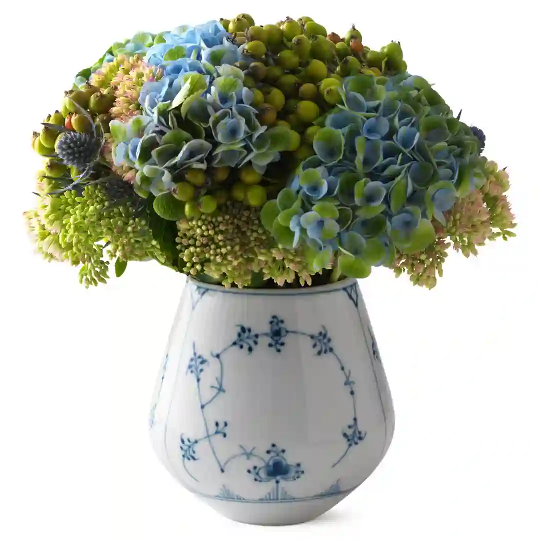 Vase Riflet Musselmalet Riflet