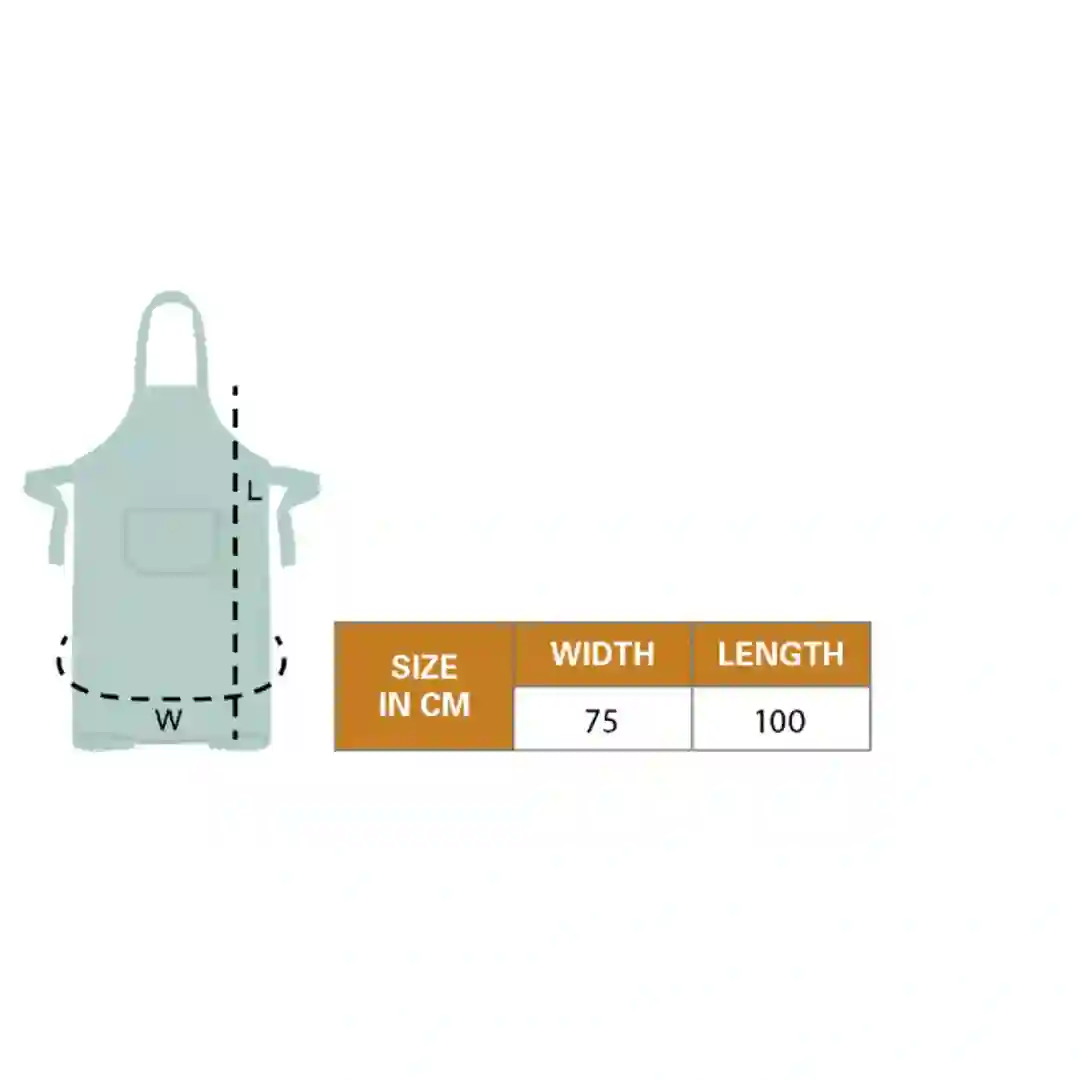 Forklæde m/smæk og lomme Denim