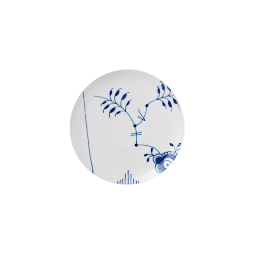 Tallerken Blå Mega Riflet