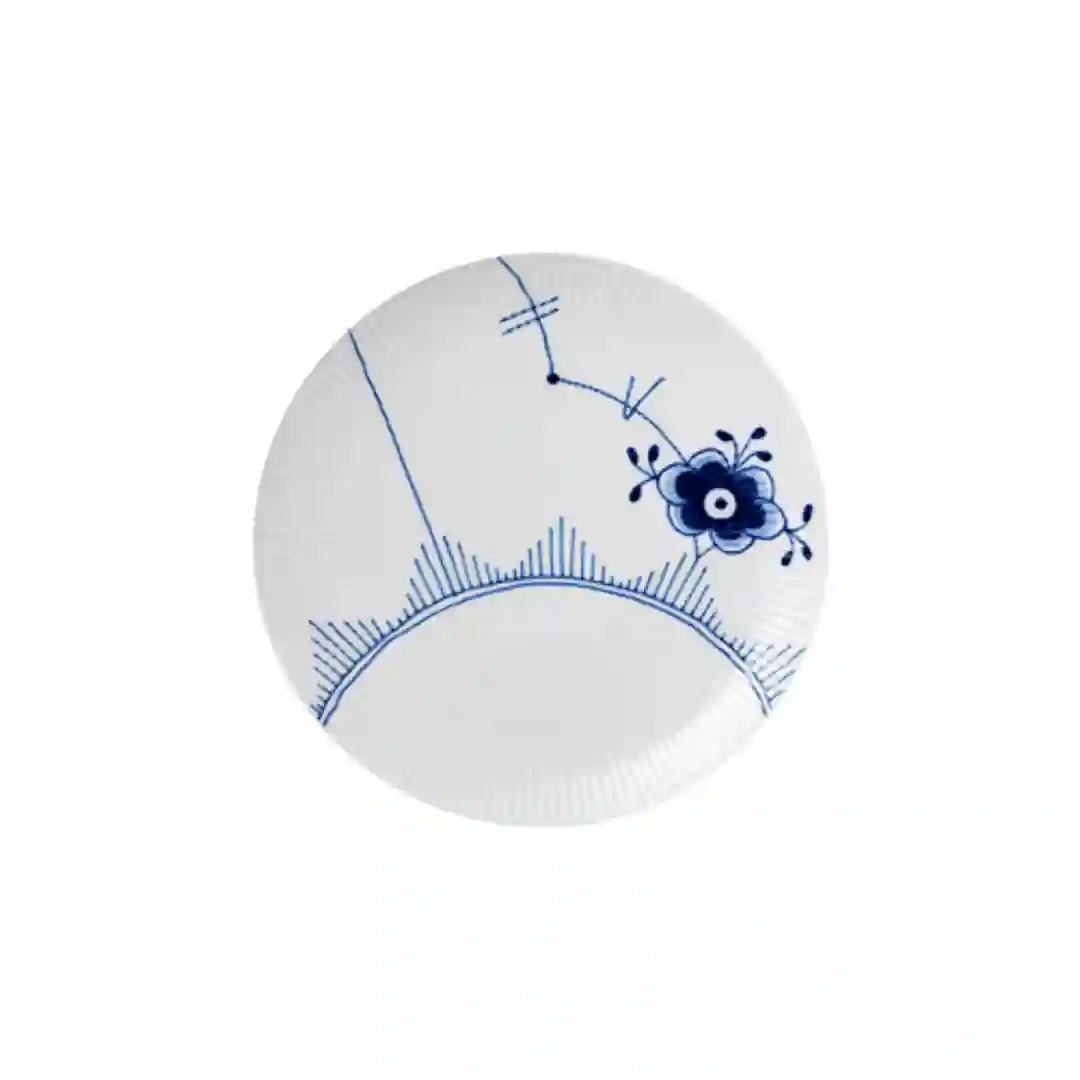 Tallerken Blå Mega Riflet