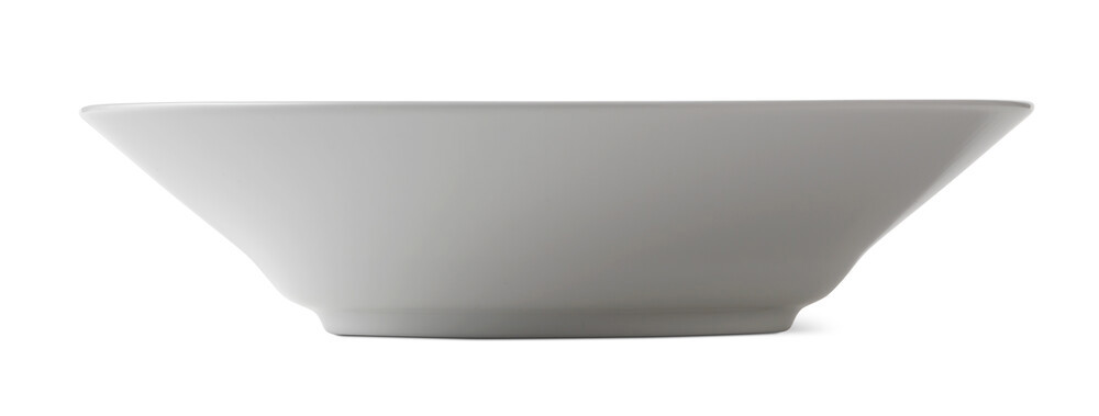 Tallerken Dyb Hvid Riflet