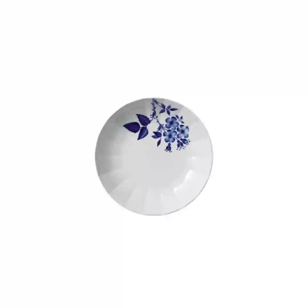 Tallerken Dyb Blomst