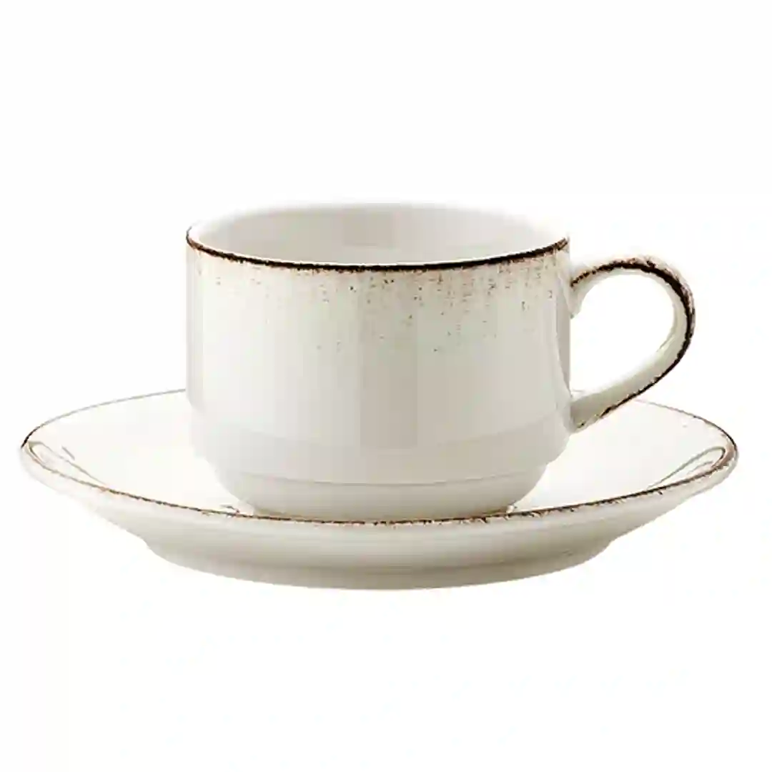 Overkop m/brun kant Retro