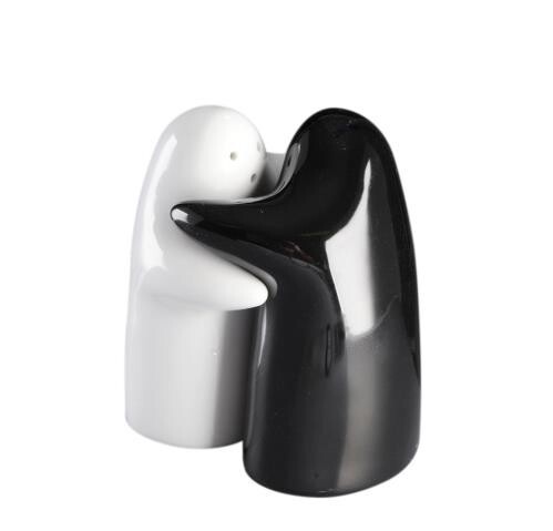 Salt- og peberbøsse Sort/Hvid