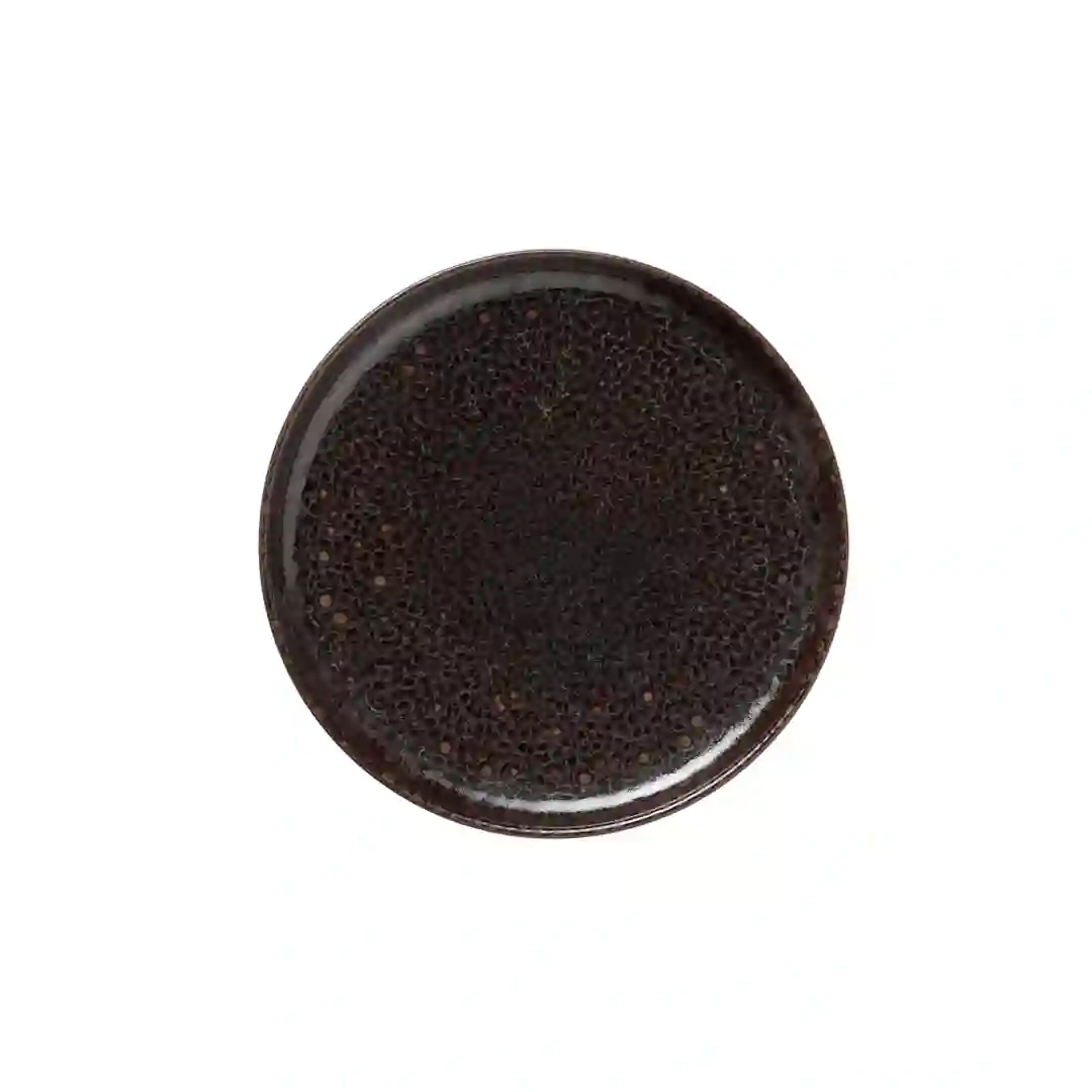 Tallerken Metallic Brown