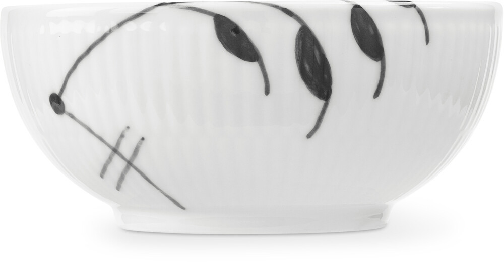 Skål Sort Mega Riflet