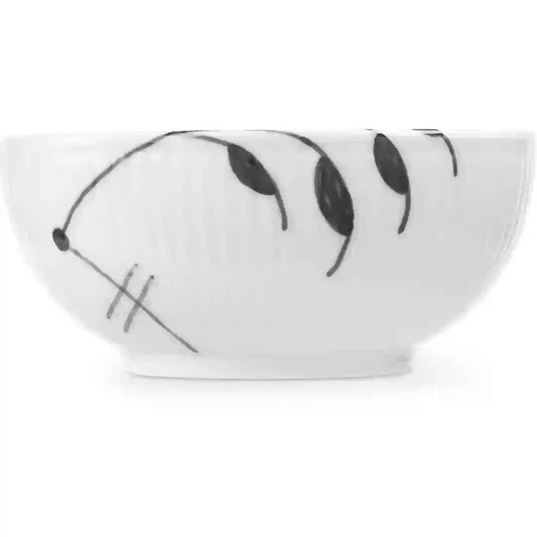 Skål Sort Mega Riflet