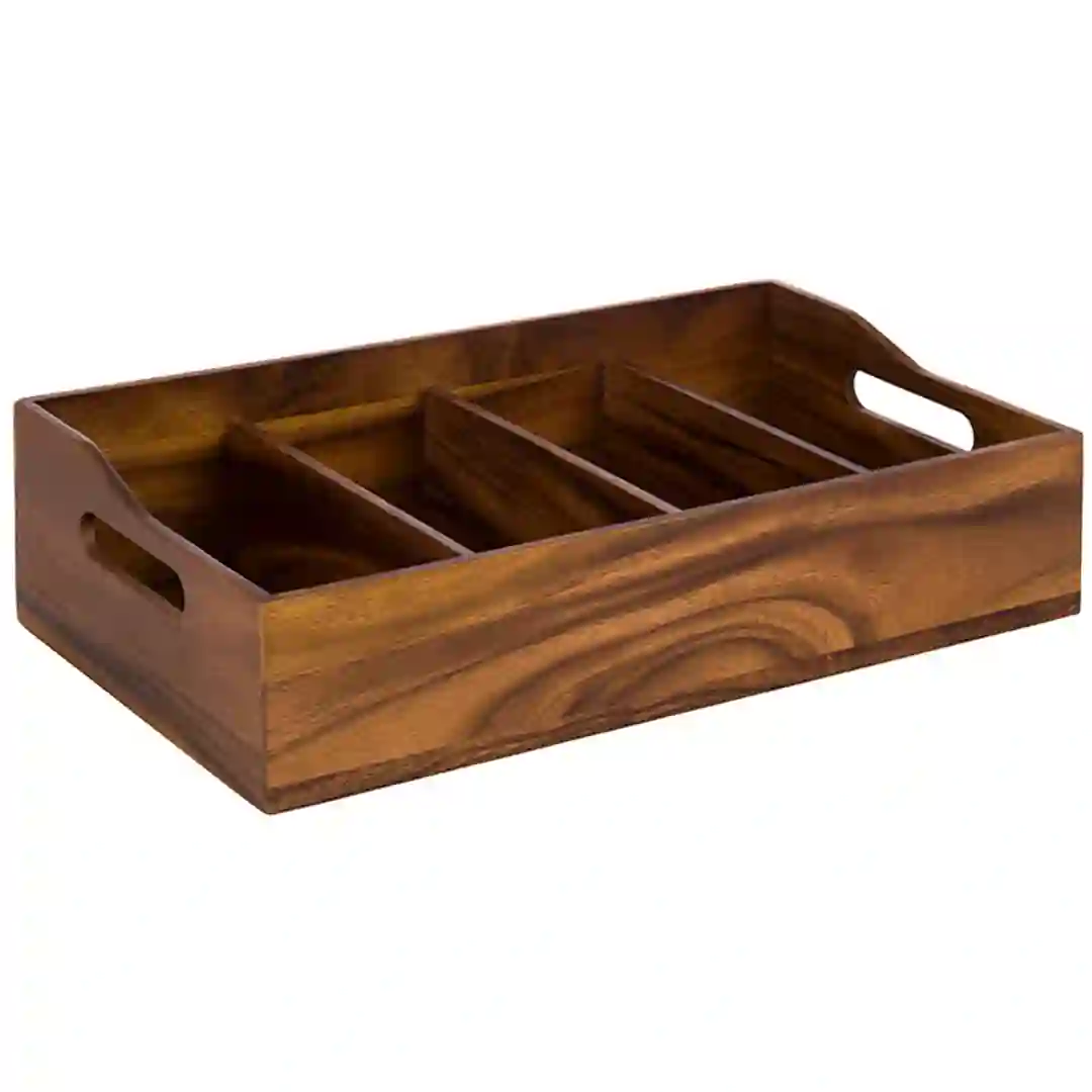 Bestikkasse 4 rum Acacia