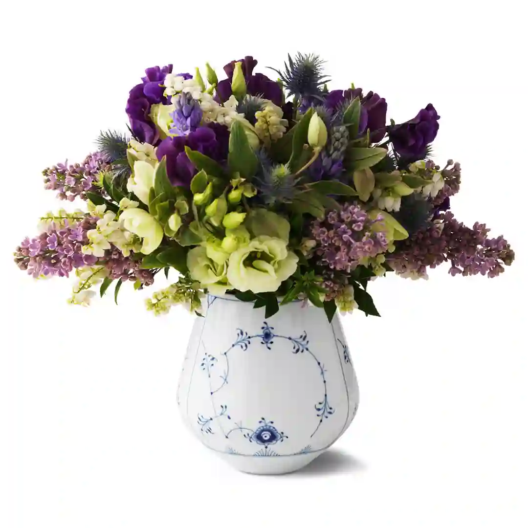 Vase Musselmalet Riflet