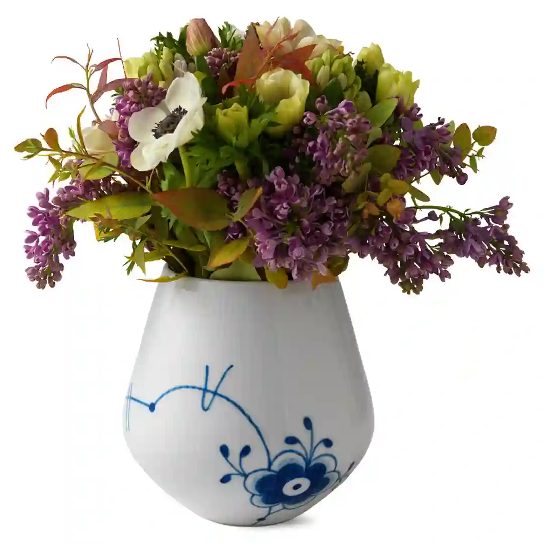 Vase Musselmalet Riflet