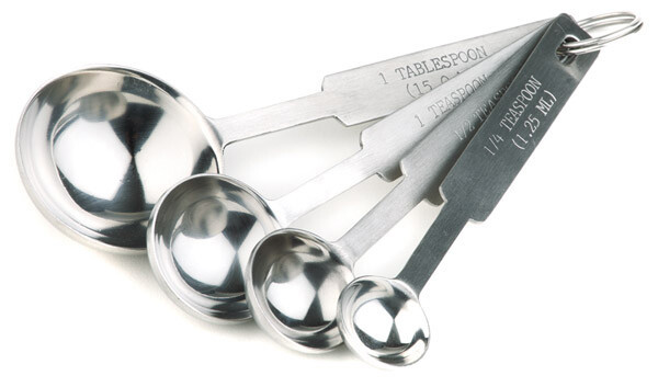 Måleskeer15/5/2,5/1,25 ml
