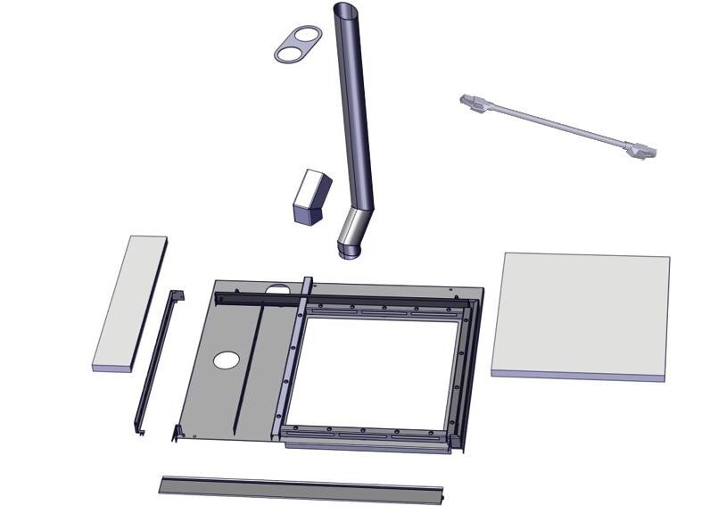 Sammenbygningskit 2/1 GN