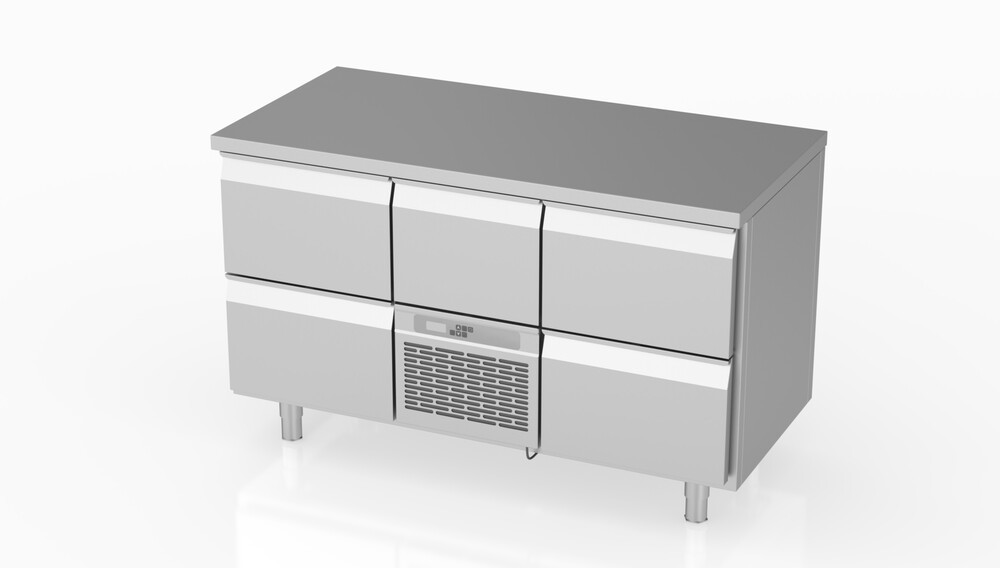 Kølebord 4 x skuffe DK øl