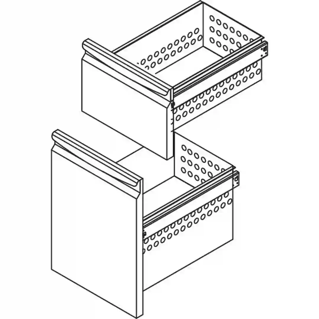 Skuffesæt 1/3 + 2/3 GN Neos