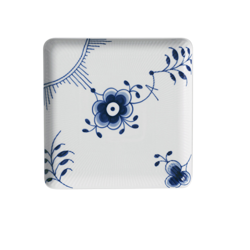 Tallerken Blå Mega Riflet