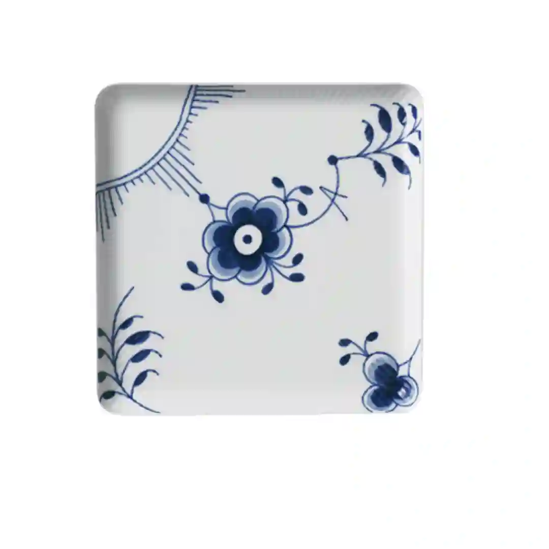 Tallerken Blå Mega Riflet