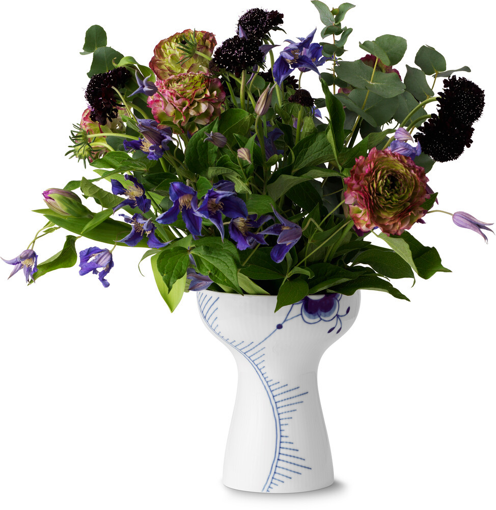 Vase Blå Mega Riflet