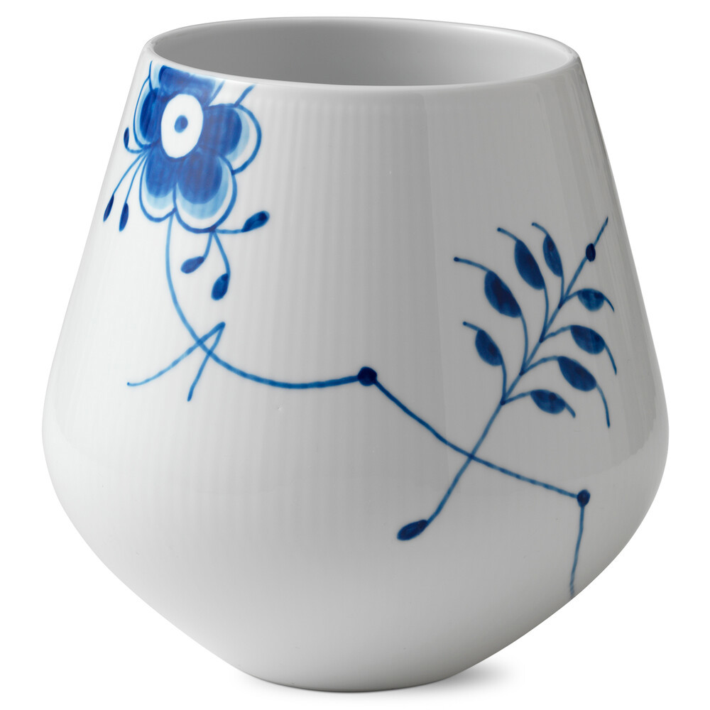 Vase Blå Mega Riflet