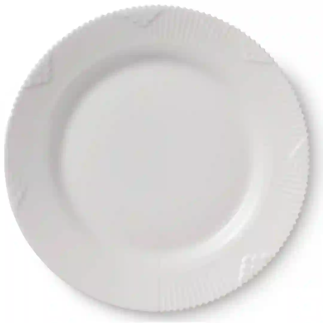 Tallerken Flad Hvid Elements