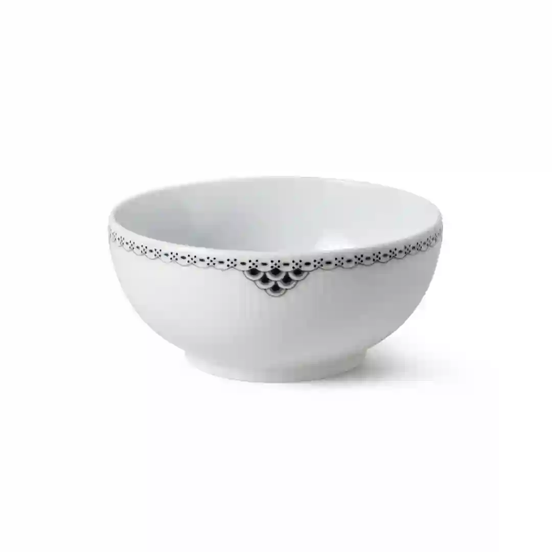 Skål Sort Riflet Blonde