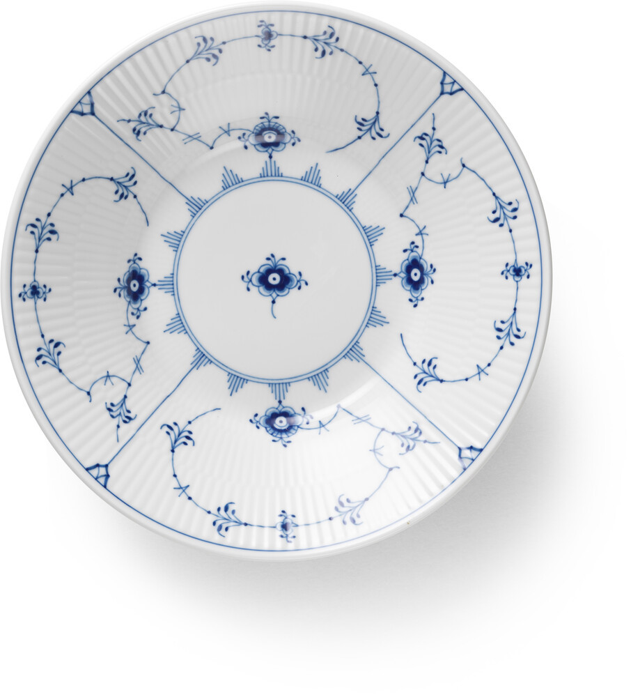 Tallerken Dyb Musselmalet