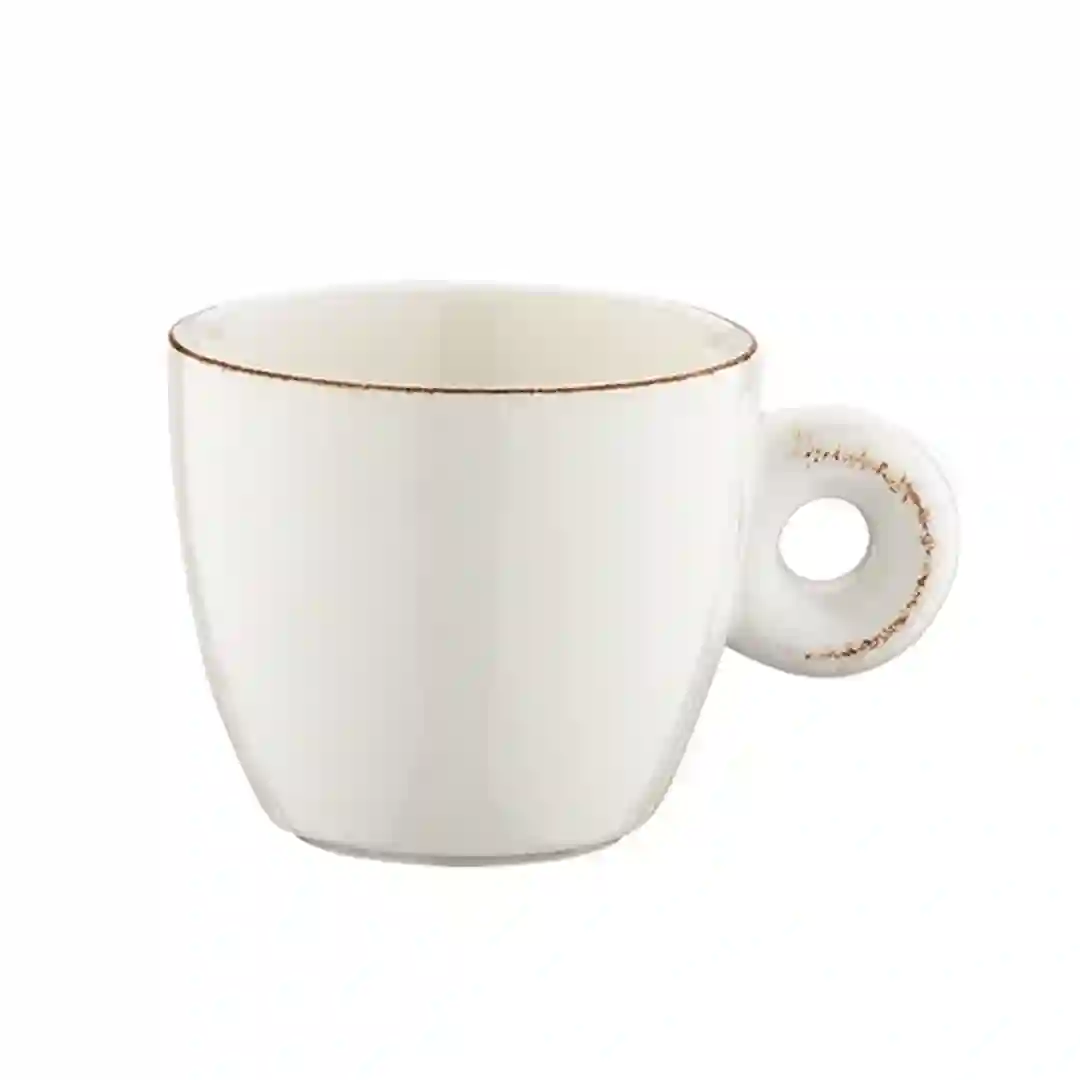 Espressokop m/brun kant Retro