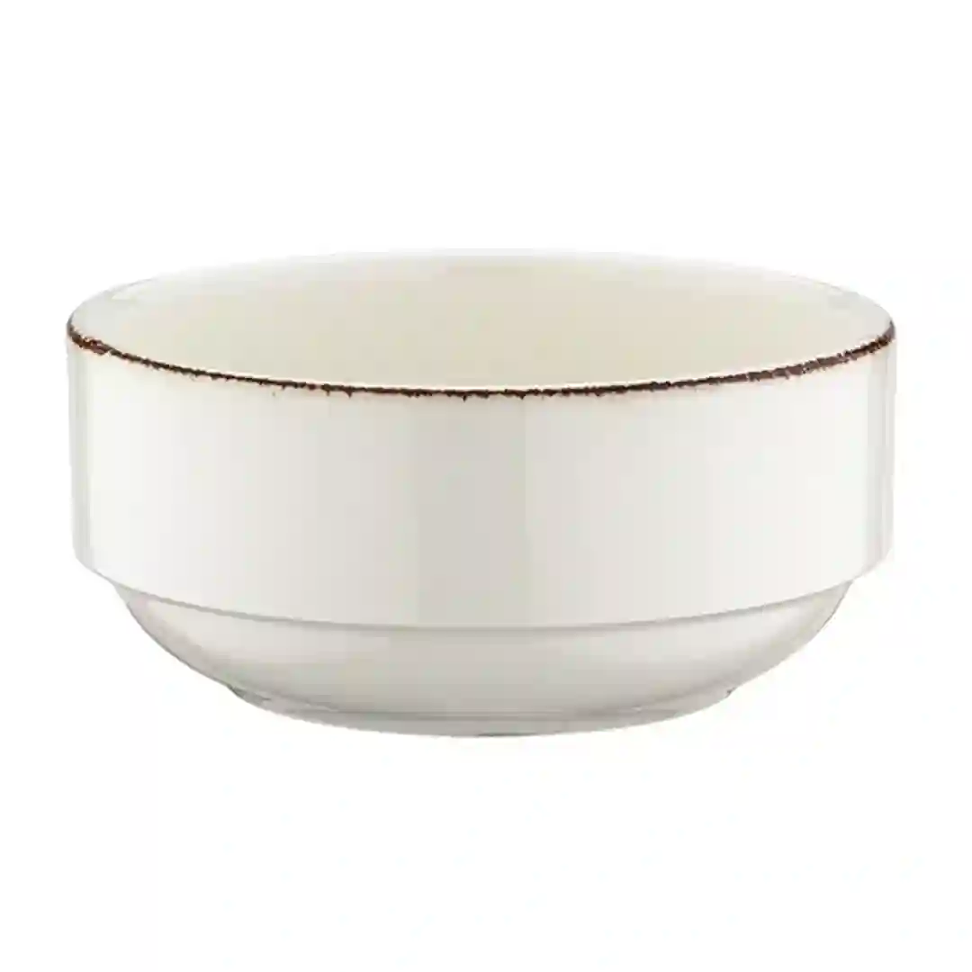 Skål m/brun kant Retro