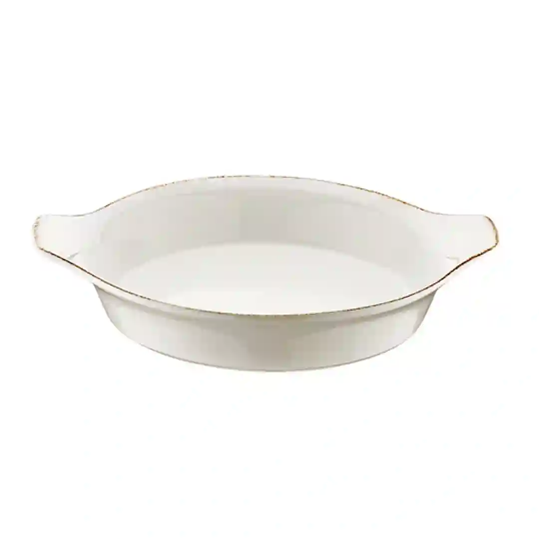 Æggepande m/brun kant Retro