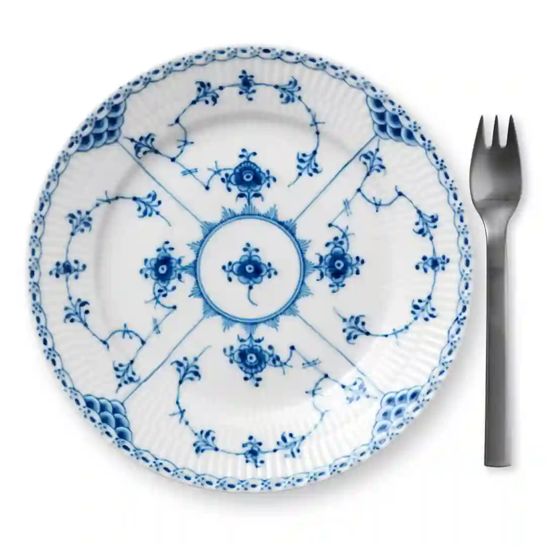 Tallerken Flad Musselmalet