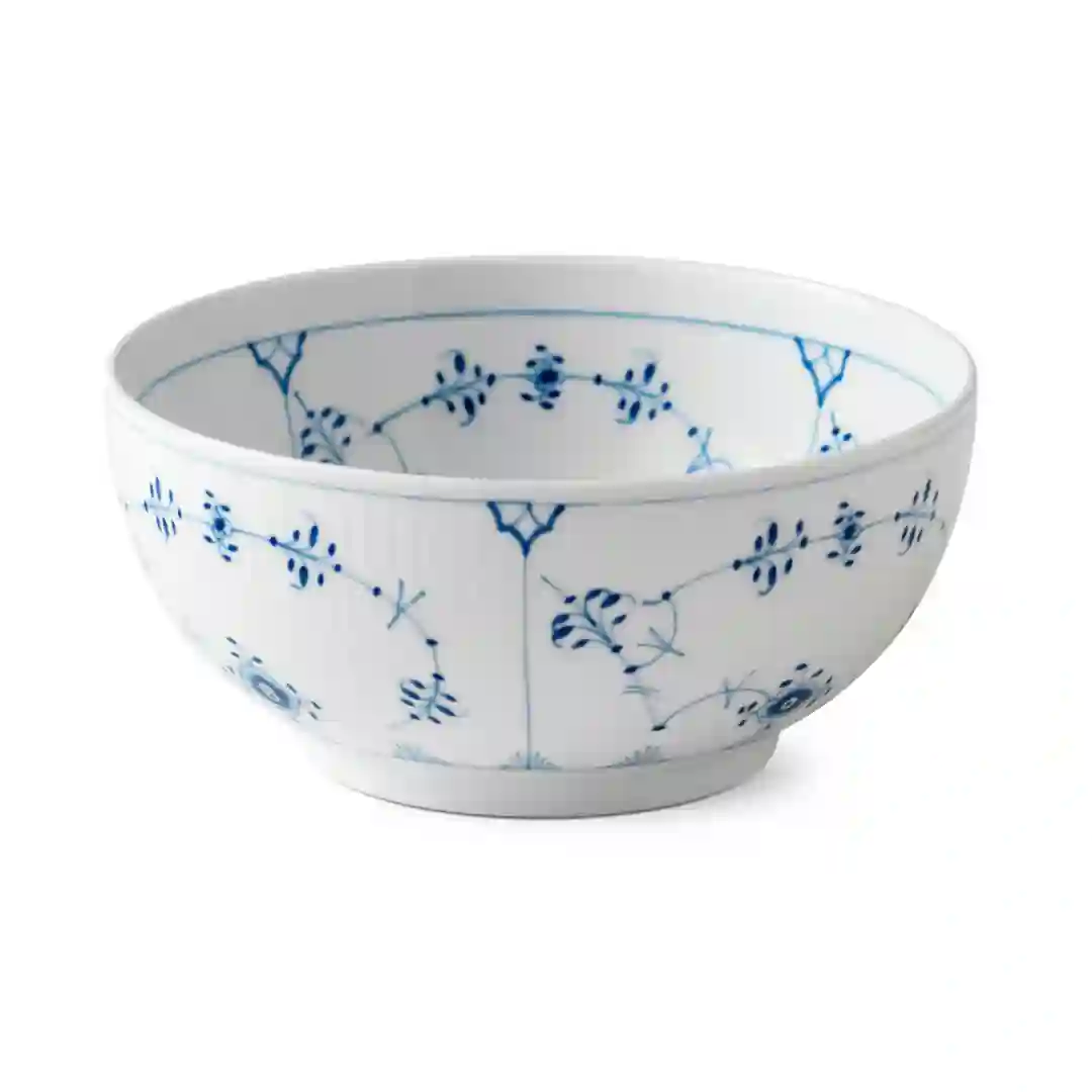 Skål Musselmalet Riflet