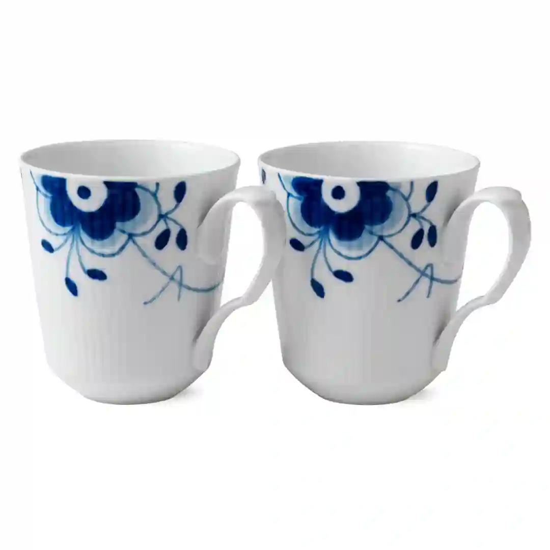 Krus Blå Mega Riflet 2-pak