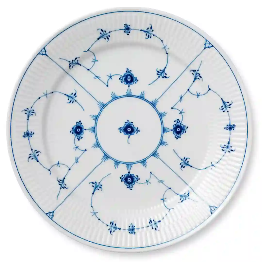 Tallerken Flad Musselmalet