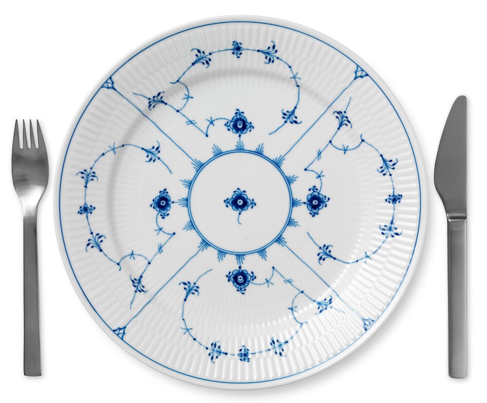 Tallerken Flad Musselmalet